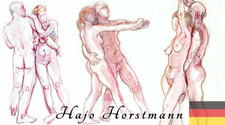 Hajo Horstmann, Nude Drawings, Nude Couple Paintings, Free Gallery